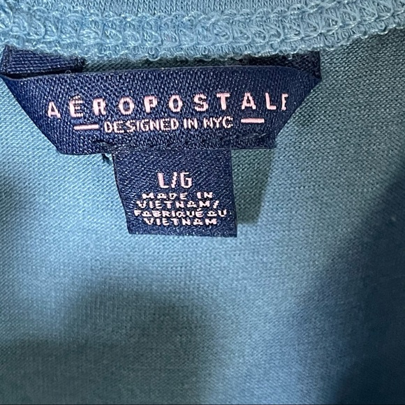 Aeropostale | Blue Off Shoulder Ruffle Bodysuit - Picture 5 of 5